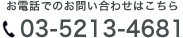 お電話でのお問い合わせはこちら　03-5213-4681